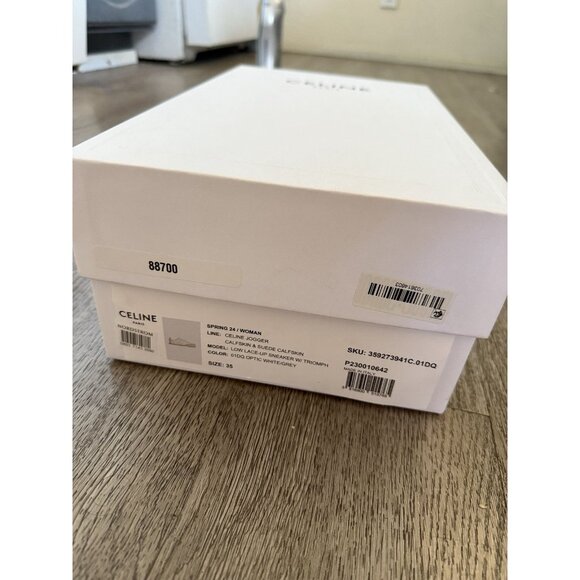 Authentic Celine Paris In Luco White Empty Shoe Storage Box 12.25” x 8.25”x 5” - Picture 4 of 8